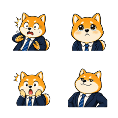 上班族柴犬表情貼貼