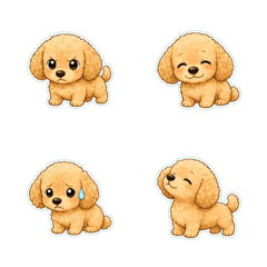 玩具貴賓犬無字反應1☆