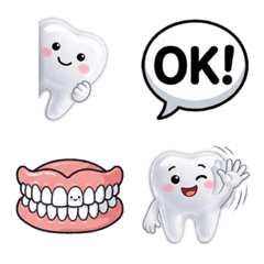 Plump & Puffy Molar-kun Emojis