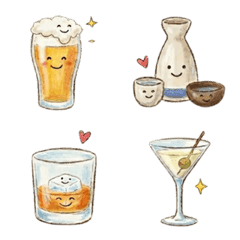 Cute Crayon Drink Emojis