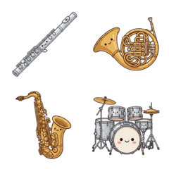 Everyday Wind Band Instrument Emojis
