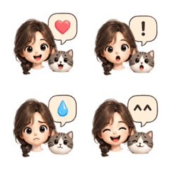 貓頭英太太實用Emoji表情貼