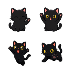 Black Cat Daily Emoji