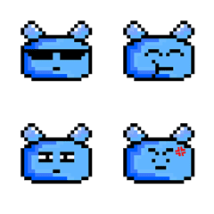 Adorable blue slime