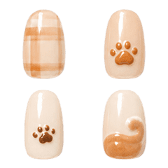 美甲圖鑑｜柴犬奶霜系列