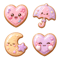 Puffy Dreamy Cookie Emojis