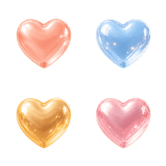 Pastel Jewel Heart Emoji