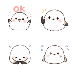 Emoji of white birds
