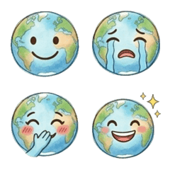 Cute Earth Emojis