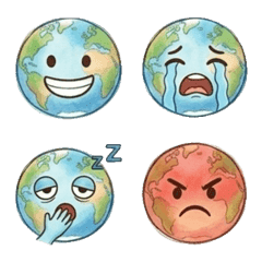 Cute Earth Emojis2