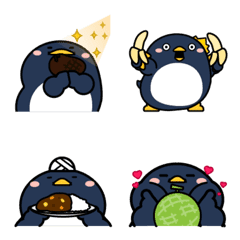 Cute and funny chubby penguin Emoji 4