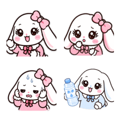 Cute Bunny Stickers Kawaii Emoji