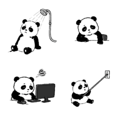 今天也好累熊貓