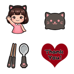 cat girl emoji