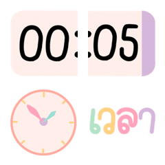 Post-it notes indicating the time