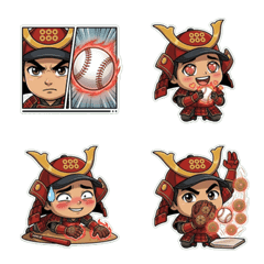 戰國:真田幸村 (投手篇)臉特寫 表情貼
