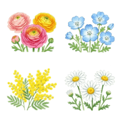 Spring and Summer Flower Emojis