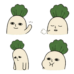 Daikon-san Emotional Emoji