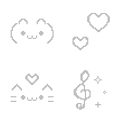 動く♡ドット絵文字