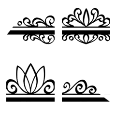 Line Emoji vol.22 Calligraphy Black 04