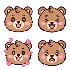 Brown Cute Bear emoji