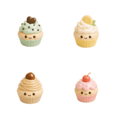 【動く】ぷくぷく3D♡可愛いスイーツ絵文字