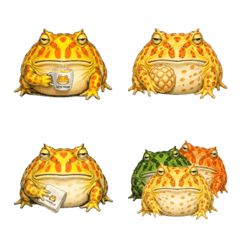 a humanic PACMAN-FROG,YELLOW Emoji