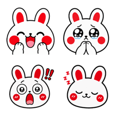 Oshi-katsuBunny Emotion Emoji -Red ver.-