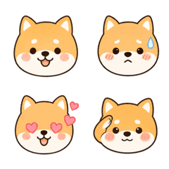 Cute Shiba Reaction Emoji