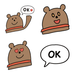 Chill Bear with a Red Ribbon
