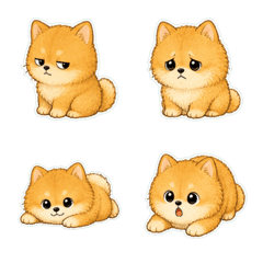 博美犬微笑無字1A