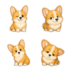 柯基犬發呆臉1A