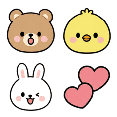 Bear Bunny Chick Emoji