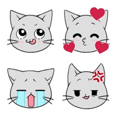 Fluffy and chewy cat Emoji 03