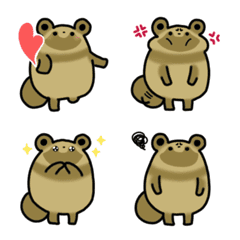 Everyday Tantan Tanuki EMoji-Reactions