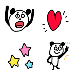 Panda, monochrome, reaction