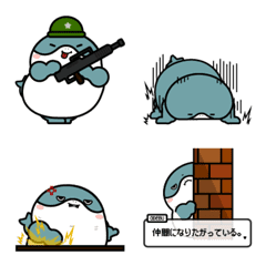 おでぶサメ絵文字（ゲーマーの日常）