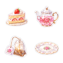 Sparkling Afternoon Tea Emoji Collection