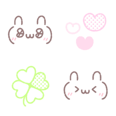♡うさちゃんの顔文字♡