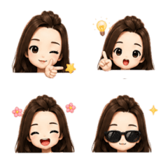 Tiny powerful Girl's Emoji !!