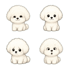 比熊犬沮喪無字1A