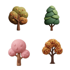 3d cute tree #8