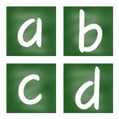 ALPHABET BLACKBOARD Emoji2