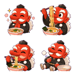 Tengu eating rame