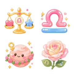 Soft & Kawaii Libra Lucky Zodiac Emoji