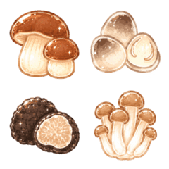Fluffy Joy Pastel : Mushrooms