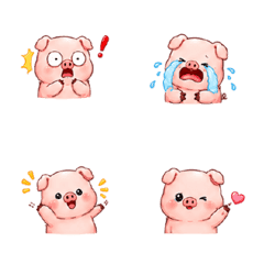 Fat, chubby pig