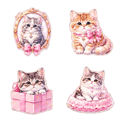 Sparkling cat emoji  collection