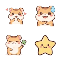 Plump & Cute Hamster Emojis