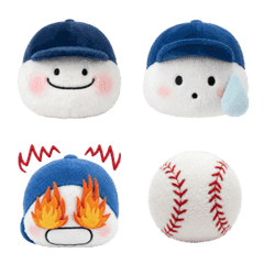 Fluffy Baseball kid Emoji